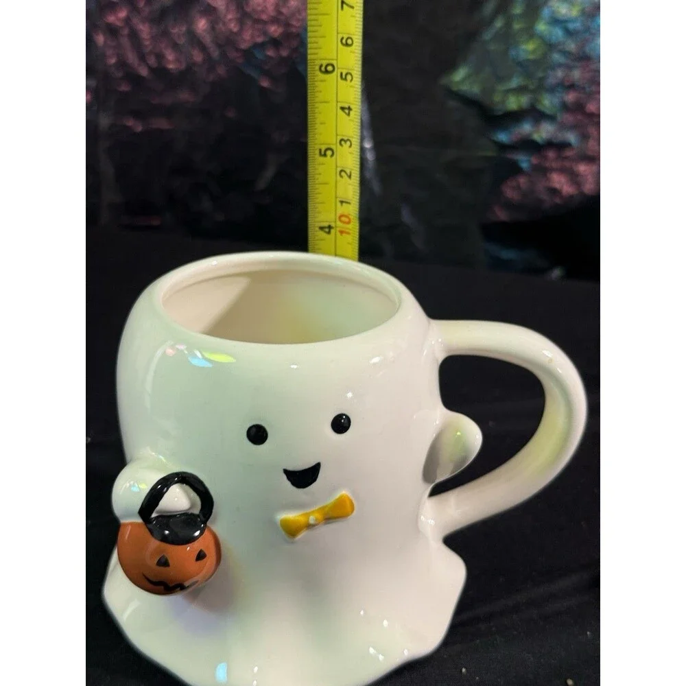 Target 2024 Hyde & Eek 15.2 fl oz Halloween Stoneware Figural Ghost Mug